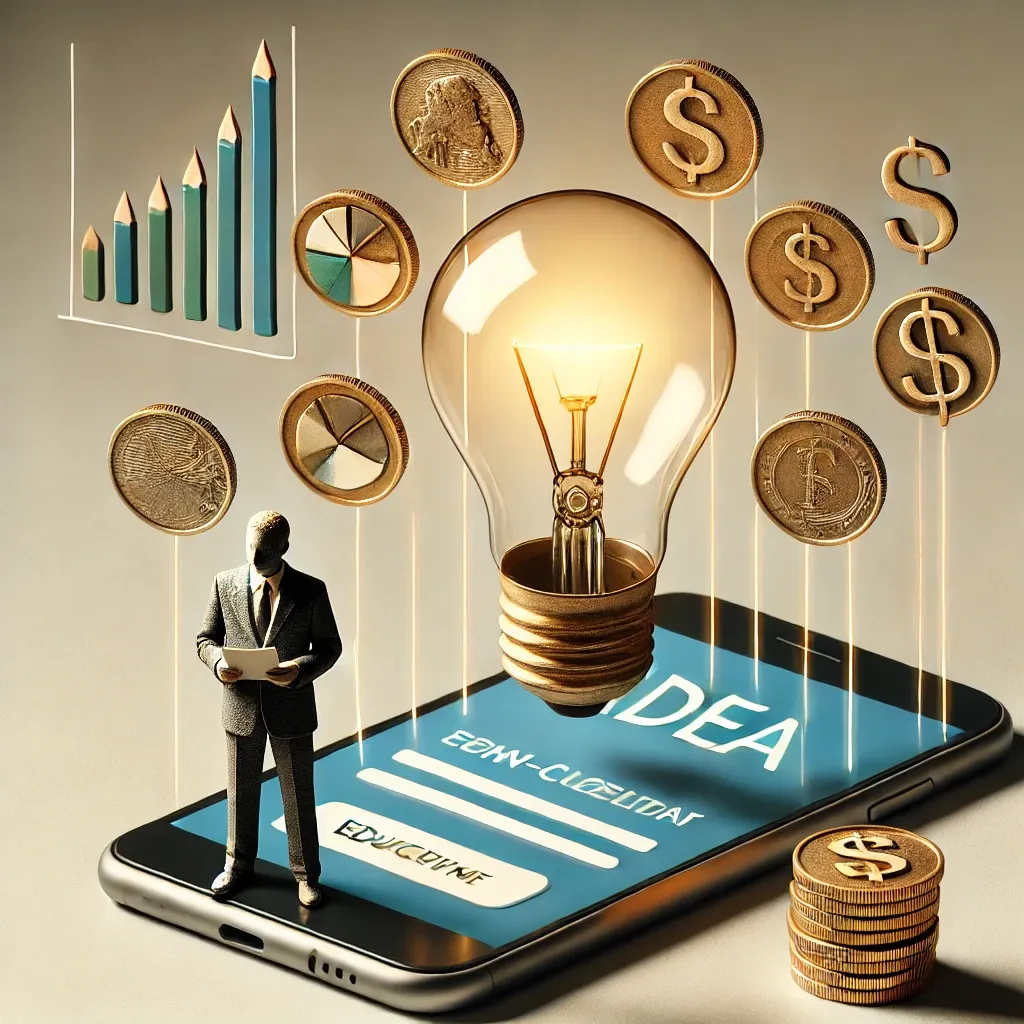 Symbolbild: Person mit Idee vor einem Hintergrund zur politischen Bildung